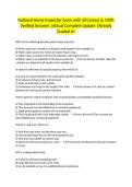 National Home Inspector Exam with all Correct & 100&percnt; Verified Answers &vert;Actual Complete Update &vert;Already Graded A&plus;