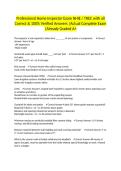 Professional Home Inspector Exam NHIE &sol; TREC with all Correct & 100&percnt; Verified Answers &vert;Actual Complete Exam &vert;Already Graded A&plus;