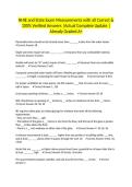 NHIE and State Exam Measurements with all Correct & 100&percnt; Verified Answers &vert;Actual Complete Update &vert;Already Graded A&plus;
