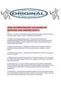HOSA PATHOPHYSIOLOGY EVALUATION SET QUESTIONS AND ANSWERS SURE A&period;pdf