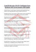 CompTIA Security&plus; SY0-701 Certification Exam Questions with Correct Answers 2026 Update