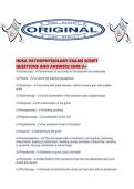HOSA PATHOPHYSIOLOGY EXAMS SCRIPT QUESTIONS AND ANSWERS SURE A&period;pdf