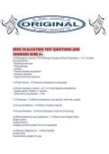 BSNC EVALUATION TEST QUESTIONS AND ANSWERS SURE A&period;pdf