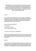 NRNP 6568 Week 11 Final Exam 2025&ndash;2026 &vert; Advanced Practice Nursing&colon;&NewLine;Comprehensive Assessment & Management &vert; Comprehensive Practice&NewLine;Examination &vert; High-Yield Clinical Questions&comma; Answers & Detailed Rationales &vert;&NewLine;Clinical Decision-Making & Patient Managemen