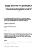 AANP PMHNP Certification Board Exam &vert; Ultimate Study Bank &vert; 400&NewLine;High-Yield Practice Questions & Answers with Detailed Rationales &vert;&NewLine;Psychiatric Assessment&comma; Diagnosis&comma; Psychopharmacology & Clinical&NewLine;Management &vert; Advanced Certification Review &vert; Premium Exa