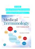 TEST BANK Medical Terminology Get Connected 3rd Edition Frucht All Chapters 1 - 17&NewLine;