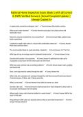 National Home Inspectors Exam&colon; Book 1 with all Correct & 100&percnt; Verified Answers &vert;Actual Complete Update &vert;Already Graded A&plus;