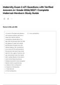 Maternity Exam 2 ATI Questions with Verified Answers A&plus; Grade 2026&sol;2027 &vert; Complete Maternal-Newborn Study Guide