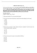 CHEM 101 FALL 2025 EXAM 3 VERSION A &vert; QUESTIONS AND CORRECT ANSWERS &vert; VERIFIED ANSWER KEY &vert; 100&percnt; CORRECT&period;