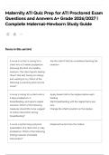Maternity ATI Quiz Prep for ATI Proctored Exam Questions and Answers A&plus; Grade 2026&sol;2027 &vert; Complete Maternal-Newborn Study Guide