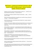 NHIE Exam II - Electrical & Mechanical Systems with all Correct & 100&percnt; Verified Answers &vert;Actual Complete Update &vert;Already Graded A&plus;