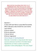 HESI EXIT RN EXAM PRACTICE TEST &lpar;V1-V7 COMPREHENSIVE&rpar; PRACTICE EXAM LATEST UPDATED ACTUAL FINAL EXAM WITH ALL POSSIBLE MOST TESTED 100 PRACTICE QUESTIONS AND 100&percnt; CORRECT VERIFIED ANSWERS FULLY SOLVED WITH DETAILED RATIONALES PLUS EXPERT ANSWER KEY 2026-2
