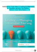 Test Bank For Yoder-Wise&rsquo;s Leading And Managing In Canadian Nursing&comma; 2nd Edition&comma; Patricia S&period; Yoder-Wise&comma; Janice Waddell&comma; Nancy Walton&NewLine;