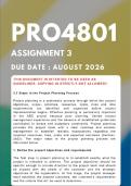 PRO4801 Assignment 3 &lbrace;COMPLETE ANSWERS&rcub; Due&colon; August 2026