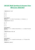 240 SAT Math Questions & Answers from 800 Scorer 2026&sol;2027