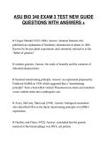 ASU BIO 340 EXAM 3 TEST NEW GUIDE&NewLine;QUESTIONS WITH ANSWERS &plus;