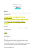 NRNP 6675 Week 11 Final Exam &ndash; Walden University PMHNP Care Across the Lifespan II &vert; Complete Study Guide with 100&plus; Verified Questions&comma; Answers & Detailed Rationales