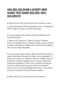 ASU BIO 340 EXAM 3 SCRIPT NEW&NewLine;GUIDE TEST BANK SOLVED 100&percnt;&NewLine;ACCURATE