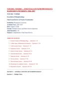 NUR 2063 &sol; NUR2063 &mdash; Essentials of Pathophysiology&NewLine;Rasmussen University &vert; 2026&ndash;2027