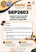 SEP2603 Assignment 2 &lpar;COMPLETE ANSWERS&rpar; Semester 2 2026 &lpar;365782&rpar; - DUE 31 August 2026