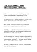 ASU ECON 211 FINAL EXAM&NewLine;QUESTIONS WITH ANSWERS &plus;