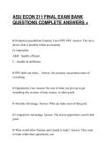 ASU ECON 211 FINAL EXAM BANK&NewLine;QUESTIONS COMPLETE ANSWERS &plus;