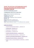 NSG552 &sol; NSG 552 Exam 2&colon; Psychopharmacology Practice Questions and Answers &vert; Wilkes University &vert; 2026&ndash;2027