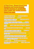 JD Next Exam 2026 &ndash; Complete Questions&comma; Correct Detailed Answers&comma; and Verified Study Guide