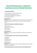 AQA GCSE Biology Paper 2 2026&sol;2027 &vert; Questions&comma; Answers & Detailed Rationales