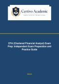 CFA &lpar;Chartered Financial Analyst&rpar; Exam &vert; Independent Revision Guide and Practice