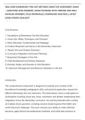 WGU D695 ELEMENTARY FINE ART METHODS OBJECTIVE ASSESSMENT EXAM&ndash; QUESTIONS AND ANSWERS &vert; EXAM TESTBANK WITH VERIFIED AND WELL&NewLine;DETAILED ANSWERS &vert; PLUS RATIONALES &vert; DOWNLOAD AND PASS &vert; LATEST&NewLine;EXAM UPDATE 2026&sol;2027