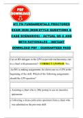 ATI PN FUNDAMENTALS PROCTORED &NewLine;EXAM 2026 &lpar;NGN-STYLE QUESTIONS & &NewLine;CASE SCENARIOS&rpar; &ndash; ACTUAL QS & ANS &NewLine;WITH RATIONALES &ndash; INSTANT &NewLine;DOWNLOAD PDF &ndash; GUARANTEED PASS