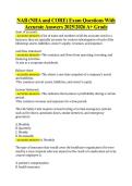 NAB &lpar;NHA and CORE&rpar; Exam Questions With &NewLine;Accurate Answers 20252026 A&plus; Grade