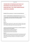 THE BSN HESI 315 PHARMACOLOGY EXAM V1 AT &NewLine;NIGHTINGALE COLLEGE 2026 ACTUAL EXAM &NewLine;QUESTIONS 2026 &ndash; 2027 LATEST VERSION SOLVED &NewLine;QUESTIONS & ANSWERS