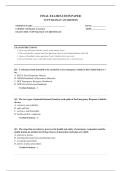 TCFP Hazmat Awareness Exam &vert;Hazmat Final Exam &vert;Questions and Answers &vert;2026 Latest Update with complete solutions