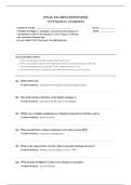 TCFP Hazmat Awareness Exam &vert; Firefighter 1 Fighter 2 Final Exam Prep&vert;Questions and Answers &vert;2026 Latest Update with complete solutions