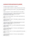 ASVAB MATH PAPER QUESTIONS WITH ANSWERS