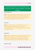 NUR 337 Midterm ASU Questions and &NewLine;Correct Answers&sol; Latest Update &sol; Already &NewLine;Graded