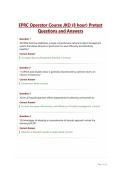 EPRC Operator Course JKO &lpar;8 hour&rpar; Pretest&NewLine;Questions and Answers