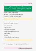 NUR 2474 Pharm Exam 2 NCLEX &NewLine;Questions Questions and Correct &NewLine;Answers&sol; Latest Update &sol; Already Graded