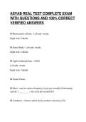 ASVAB REAL TEST COMPLETE EXAM&NewLine;WITH QUESTIONS AND 100&percnt; CORRECT&NewLine;VERIFIED ANSWERS