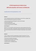 ATI RN Comprehensive Predictor Exam&NewLine;Practice Questions & Rationales&NewLine;