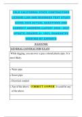 CSLB CALIFORNIA STATE CONTRACTORS &NewLine;LICENSE LAW AND BUSINESS TEST STUDY &NewLine;GUIDE 2026 ACTUAL QUESTIONS AND &NewLine;CORRECT ANSWERS &lpar;LATEST 2026 &sol; 2027 &NewLine;UPDATE&rpar; GRADED A&plus; 100&percnt; GUARANTEE &NewLine;VERIFIED BY EXPERTS