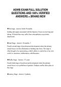 ASWB EXAM FULL SOLUTION&NewLine;QUESTIONS AND 100&percnt; VERIFIED&NewLine;ANSWERS &plus; BRAND NEW