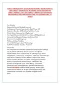 NUR 257 CHRONIC EXAM 4 &vert; QUESTIONS AND ANSWERS &vert; 2026 NEW UPDATE &vert; 100&percnt; CORRECT &ndash; GALEN COLLEGE OF NURSING&rsqb; ACTUAL QUESTIONS AND CORRECT ANSWERS &lpar;LATEST 2026 UPDATE&rpar; &vert; COMPLETE Q&A WITH VERIFIED ANSWERS AND DETAILED RATIONALE S &vert; OBJECTIVE ASSESSME