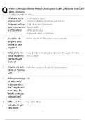 PMH-C Exam Questions &sol; Perinatal Mental Health Certification Test Bank &sol; Score 100&percnt; &sol; 2025-2026 Update &sol; Complete Solutions Guide&NewLine;&NewLine;
