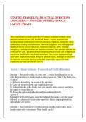 NTN FIRE TEAM EXAM 300 ACTUAL QUESTIONS &NewLine;AND CORRECT ANSWERS WITH RATIONALE &NewLine;LATEST UPDATE