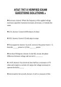 AT&T TKT II VERIFIED EXAM&NewLine;QUESTIONS SOLUTIONS &plus;