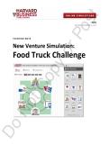 SOLUTION New Venture Simulation The Food Truck Challenge
