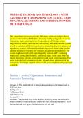 WGU D312 ANATOMY AND PHYSIOLOGY 1 WITH &NewLine;LAB OBJECTIVE ASSESSMENT &lpar;OA&rpar; ACTUAL EXAM &NewLine;300 ACTUAL QUESTIONS AND CORRECT ANSWERS &NewLine;WITH RATIONALE